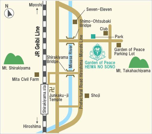 Garden of Peace Area Map
